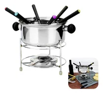 Comprar Aparelho De Fondue Jogo Completo Panela Aço Inox Chocolate 