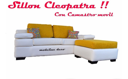 Sillon De 3 Cuerpos Cleopatra Con Camastro Tela A Elecion !!