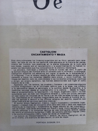 Encantamiento Y Magia - Arturo Castiglioni (Usado)