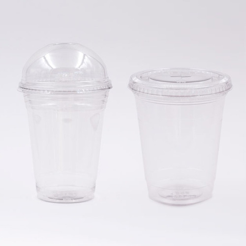 100 Vasos Plastico Descartable + Tapa 400cc Milkshake Batido