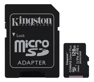 Tarjeta de memoria Kingston SDCS2 Canvas Select Plus con adaptador SD 128GB