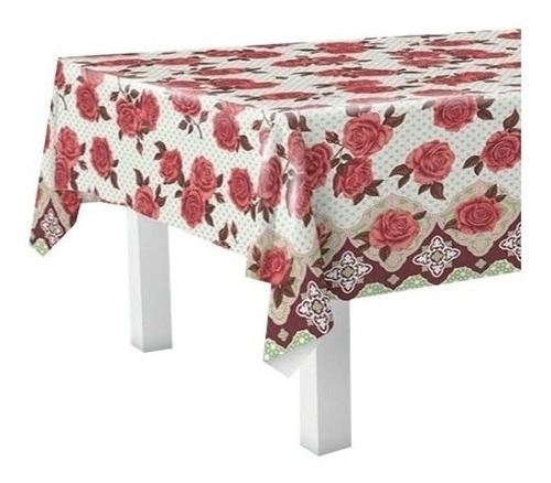 Plástico Térmico Toalha De Mesa Estampas Floral 5,00 Metros