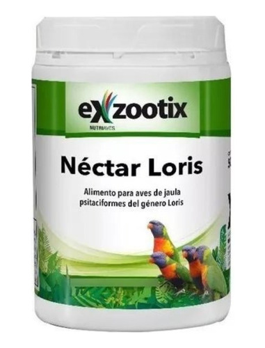 Alimento Para Aves Nectar Loris Arcoiris Exzootix 500gr Caba