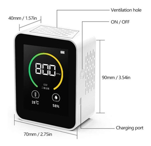Sensor-detector De Dióxido De Carbono Co2 Importador Directo