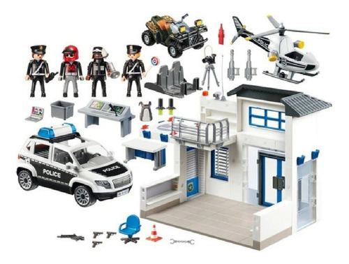 Playmobil City Action - Estacion De Policia - 204 Pcs - 9372