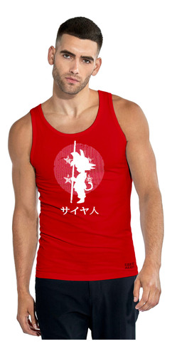 Camiseta Sin Mangas Tank Top Gym Hombre Dragon Ball Goku