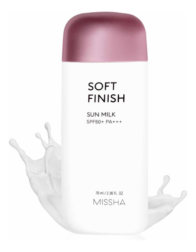 Soft Finish Sun Milk Spf50+ Pa+++ Missha 70ml