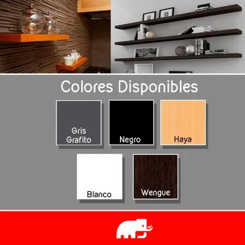 Estante Flotante Repisa Mensula Invisible Melamina 100x25x45