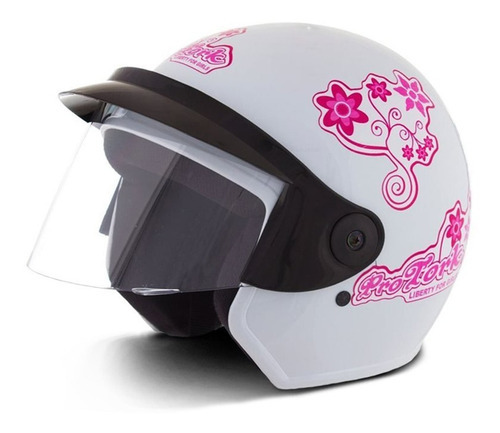 Capacete Pro Tork Feminino Liberty 3 For Girls Tamanho Do Capacete 58 Cor Branco