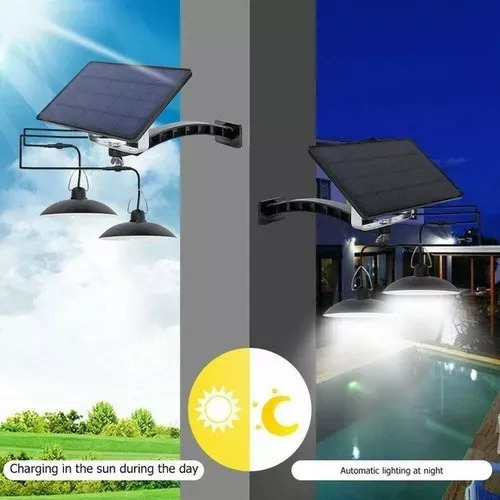 M Luces Colgantes Solares De 4800 Mah Luces Led Para