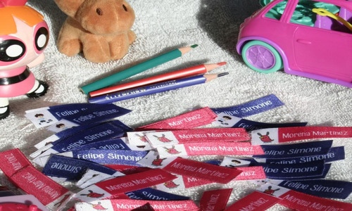 Etiquetas Personalizada Ropa Utiles Escolares Nombre Combo H