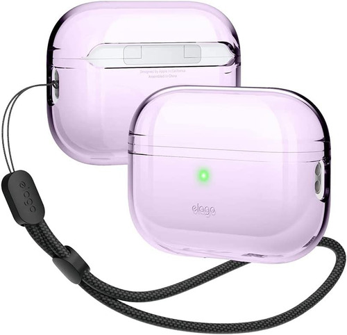 Funda Para AirPods Pro 2 Con Cordón Elago Clear En Lavanda