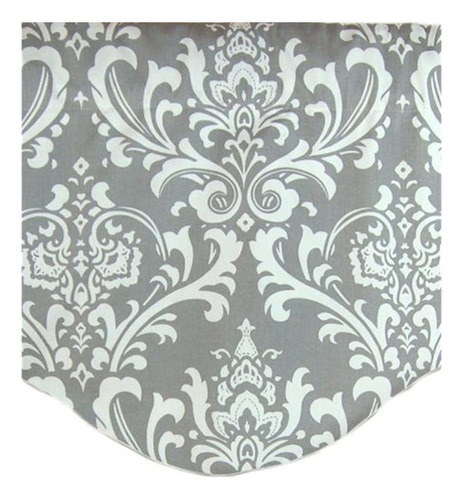 Cenefa Rlf Home Royal Damask En Forma De M, Gris