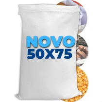 Comprar 50 Sacos De Ráfia 50x75 Entulho Construção Ração Areia Cor Branco