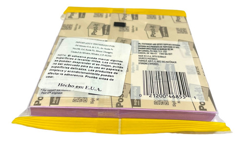 Block Notas Adhesiva 3m Post-it Super Sticky Raya 10cm 90hjs