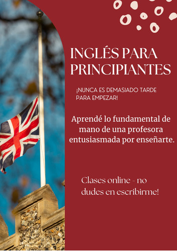 Imagen 1 de 2 de Clases De Inglés Para Principiantes (online)