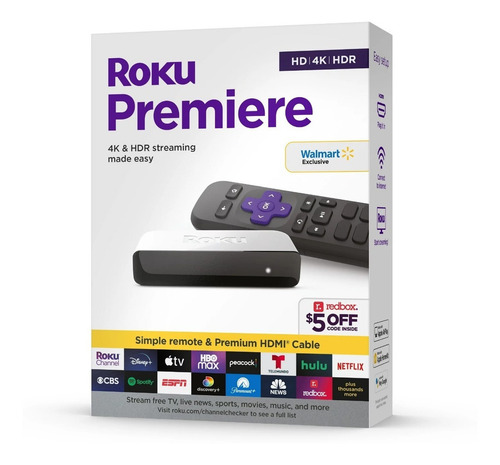 Roku Premiere 3920 estándar 4K negro