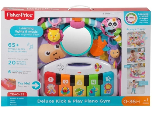 Gimnasio Piano Pataditas Fisher Price Deluxe Musica Y Luces