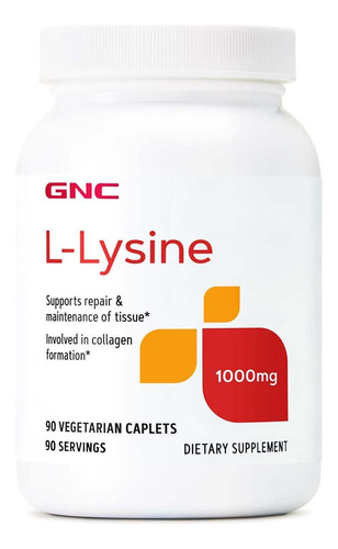 L-lysine 1000mg Lisina Gnc L - Lysina 1000mg 90 Tablet Eeuu