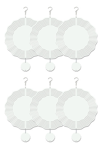 Paquete De 6 Unidades, 10 Pulgadas, Sublimación, 3d Wind Spi