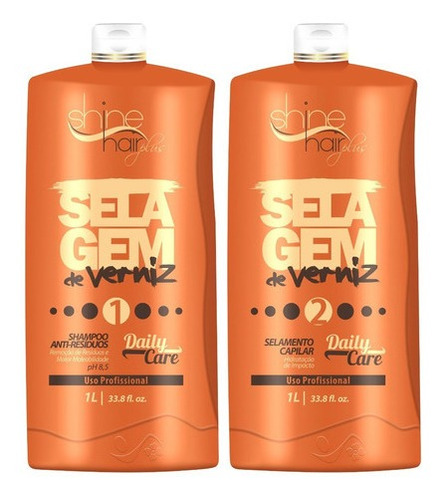 Kit Selagem Shine Hair Plus 2x1000ml