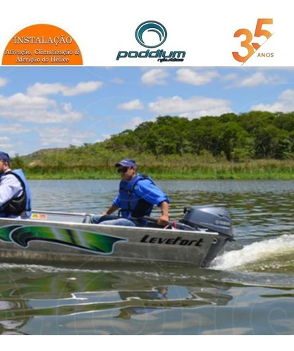 Imagem 7 de 8 de Motor De Popa Yamaha 4t F 20hp Bmhs Manual Poddium Náutica