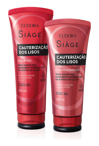 Siàge Cauterização Dos Lisos Shampoo + Condicionador Eudora