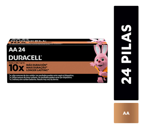 Pila Alcalina Duracell Aa X24