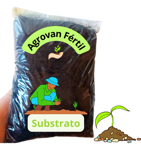 Substrato Com Nutrientes Para Plantas Vasos Jardinagem 3kg,