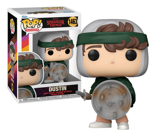Funko Pop Dustin With Shield #1463 Stranger Things