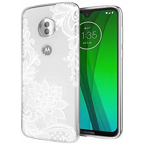 Moto G7 Funda, Moto G7 Plus Funda Con Flores, Sidande Shockp