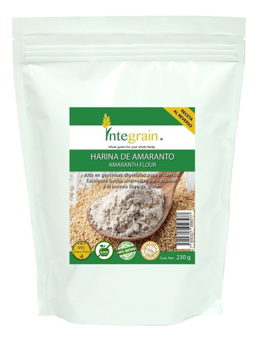 Harina De Amaranto 230g Integrain Sin Gluten Se