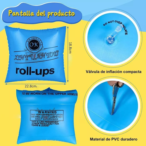 Flotis Flotador Inflable Salvavida Brazo Set Alberca Chaleco