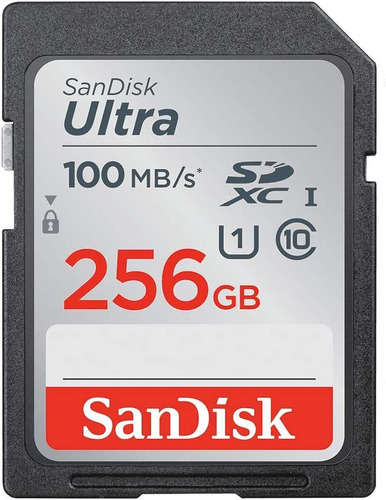 Tarjeta Memoria Sd Xc Sandisk 256gb Ultra 100mb/s