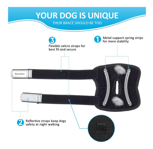 Bawektrl Soporte Para Patas De Perro Para Patas Traseras, De