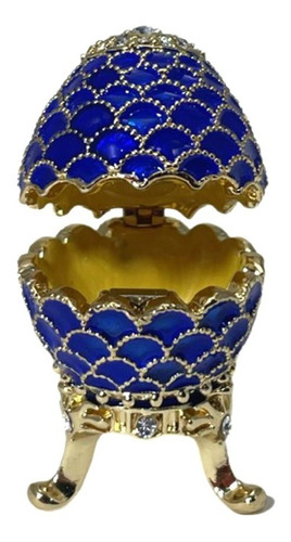 Huevo Fabergé, San Petersburgo, Rusia, Modelo Pino. Azul