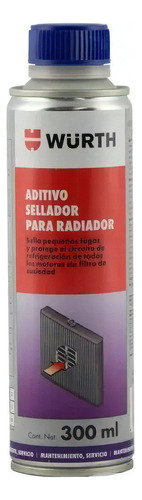 Aditivo Sellador Para Radiadores Wurth 300ml