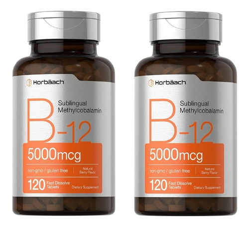 Vitamina B12  5000mcg Americana Metilcobalamina Promo 2 Unid