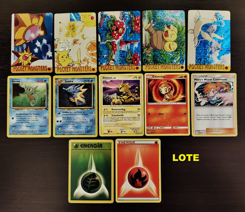 Lote Trading Cards Pokemon Bootlegs Y Originales Misty Holo