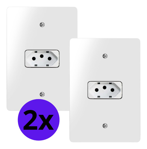 Kit 02 Conjunto Tomada 10a Bivolt 4x2 Renova Margirius