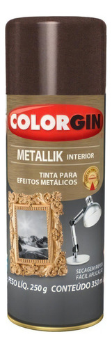 Tinta Spray Colorgin Metallik Interior Cromado 350ml