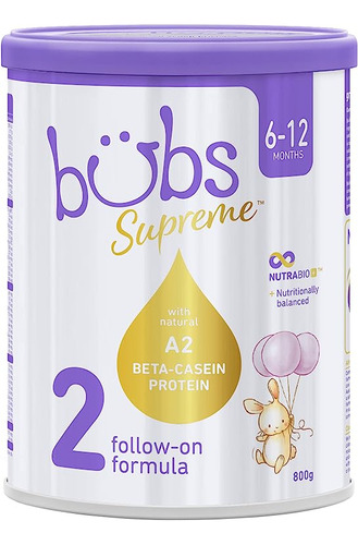 Bubs Supreme Etapa 2 Bebes 6 A 12 Meses Hecha Con Beta Casei