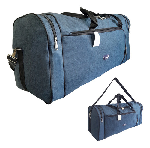 Bolso De Viaje Deportivo, Gigante C/bolsillos - 12888 Color Azul 1