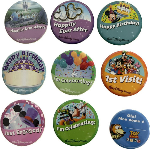 Bottom Walt Disney World Set 9 Peças Disney Parks