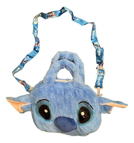 Cartera Bandolera De Peluche Stitch 