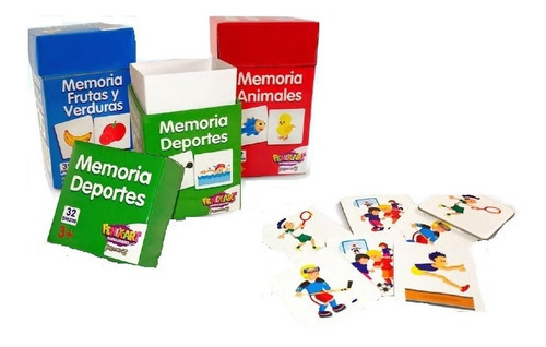 Memorice De Madera Niños. Juegos De Memoria. Diseños Varios 