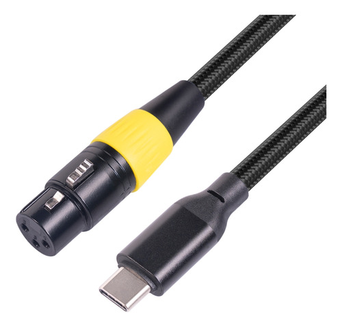 Cable De Micrófono Macho A Xlr Hembra Tipo C (200 Cm)