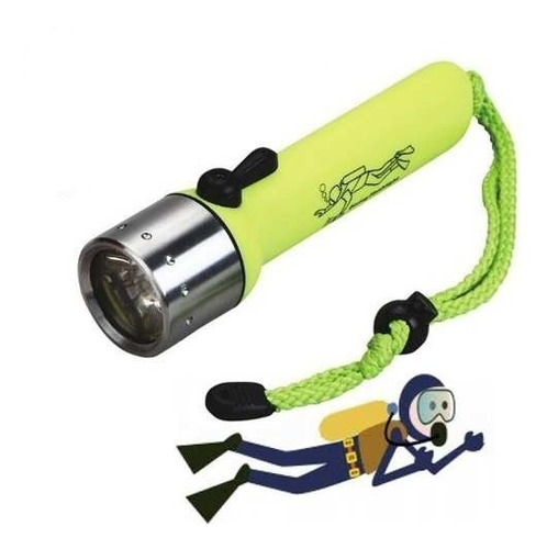 Linterna Buceo Alta Potencia Led Cree 180 Lumenes 60 Metros