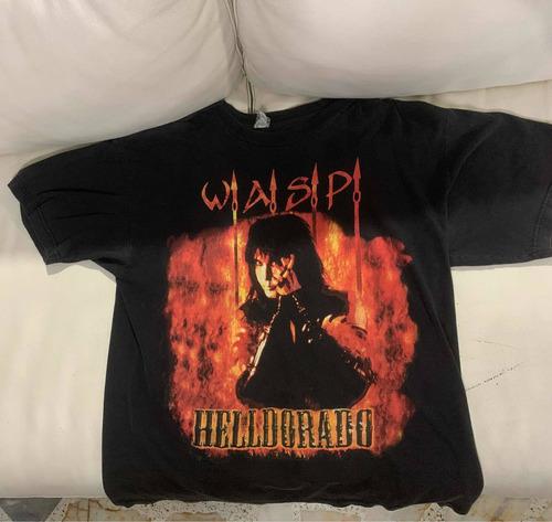 Camiseta Vintage Wasp Helldorado Tour 1999 Original