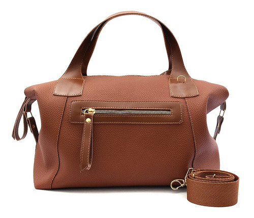 Bolsa Feminina Milão Soft Rosa Helena Cor Caramelo